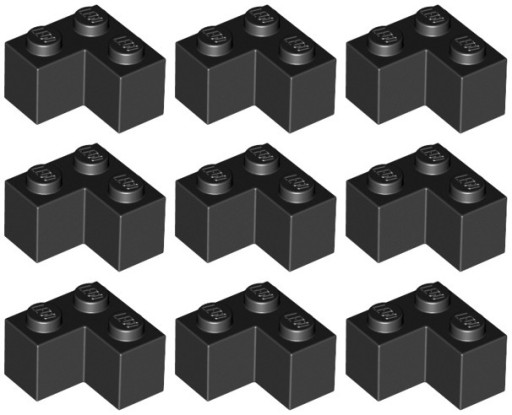 LEGO 2357 BRICK 2x2 čierna NOVINKA (10g) 9 ks.