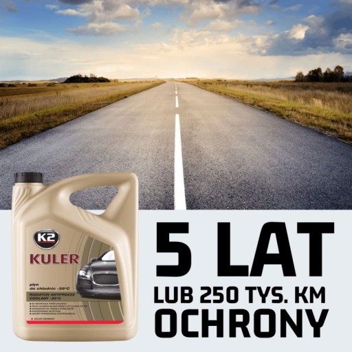 K2 KULER 1L ČERVENÁ READY KVAPALINA RADIÁTOROV -35C