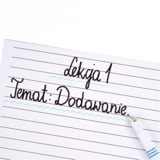 Popisovač so vzorom KIDEA, 3 farby, zdobiace pero