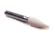 Brúsny kameň valcový 10x30mm biely