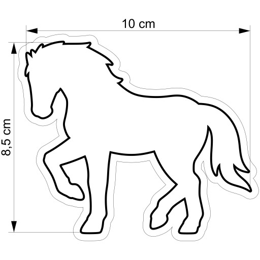 Premium MOLD Vykrajovač na perníčky Horse HORSES Horse 10cm