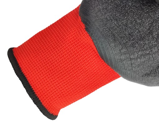 ZÁHRADNÉ RUKAVICE DIELENSKÝ PRACOVNÝ PÁR LATEXOVÝ POVRCH ČERVENÝ VEĽKOSŤ 10