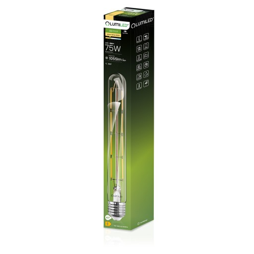 LED žiarovka E27 TUBA T30 8W = 65W 3000K LUMILED