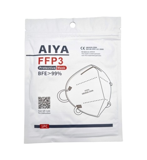 15x OCHRANNÁ MASKA FFP3 ANTI-VÍRUS BFE 99%