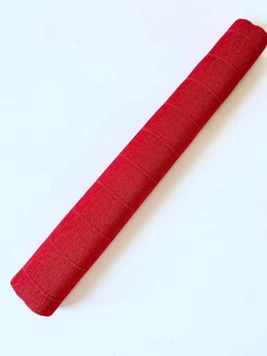 Krepový papier/tissue papier 180g (50cmx2,5m) ČERVENÝ 580