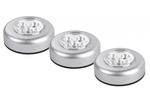 X1 SAMOLEPIACA LAMPA 3LED DIÓDA BATÉRIA DOTYK