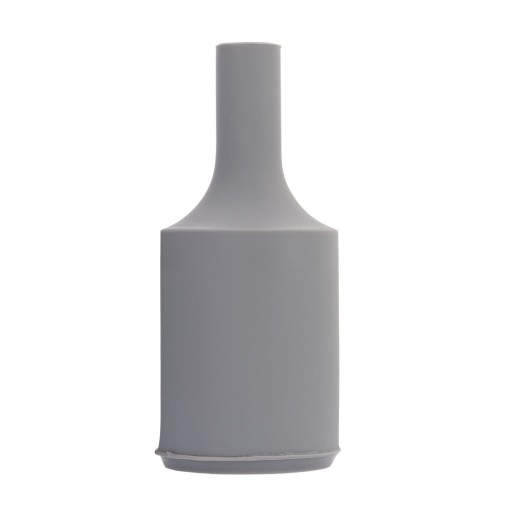 E27 silikónový dekoratívny držiak lampy, sivý valec
