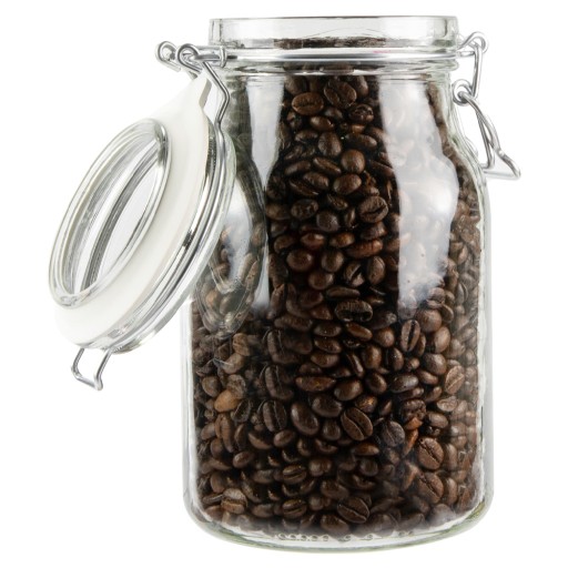 HERMETICKÁ SKLENENÁ Dóza SO SKLENENÝM viečkom 1,1L