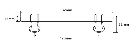 ÚCHYTKA NA NÁBYTOK KOVOVÁ LIŠTA PRE ZÁSUVKY SKRINÍK ZLATÝ LESK SKRUTKY 128mm