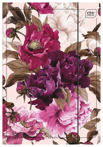 2x A4 zložka na kreslenie s gumičkou BOTANIQUE FLOWERS