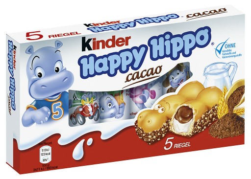 1x103,5g KINDER Happy Hippo sušienka UK