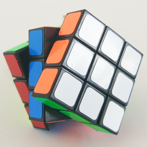 FAREBNÁ KOCKA Neon 5,5*5,5 LOGICKÝ PUZZLE F0310