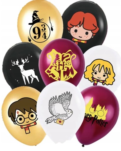 Harry Potter Latexové balóniky Mix 8 kusov Narodeniny