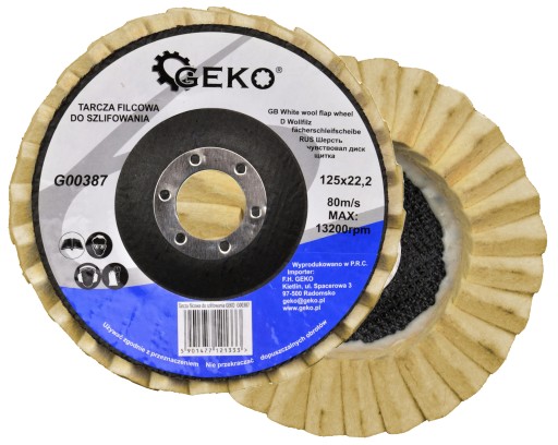 PLLCOVÝ LEŠTIACI KOTOUČ PLSTEČNÝ 125MM