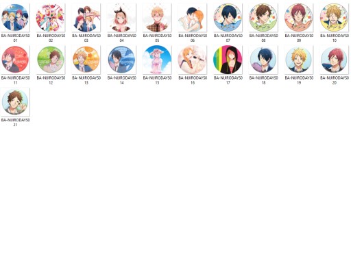 Rainbow Days Nijiro Anime Pins NA VÝBER