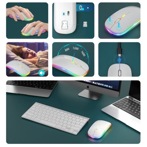 Bezdrôtová myš pre notebook Bluetooth / USB