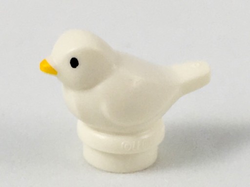 LEGO 41835pb01 BIRD SMALL biely NOVINKA (1g)