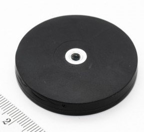 D43K HAK neodymový držiak gumový magnet 43mm 10kg