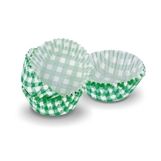 Papierové formičky na muffiny, obliečky na muffiny, zelené, 60 ks