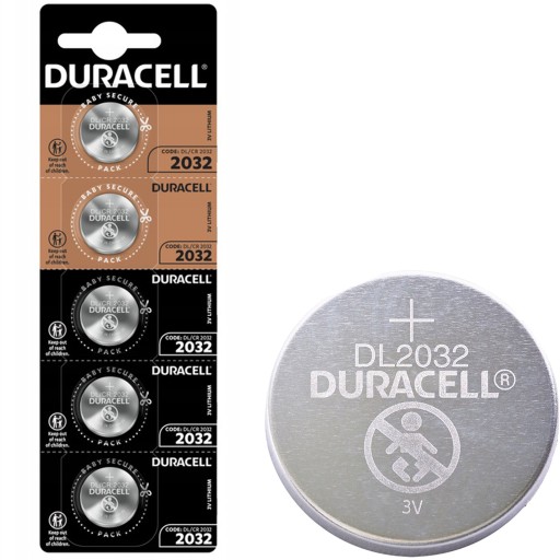Duracell lítiová gombíková batéria CR2032 3V x5 ks