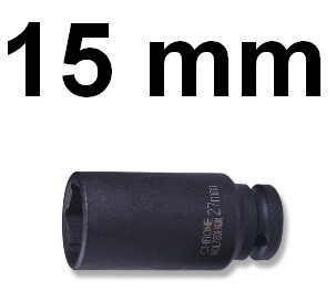 Nárazová objímka dlhá 1/2 15mm S03AD4115 Jonnesway