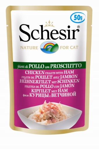 SCHESIR CAT FOOD KURACIA ŠUNKA 50g