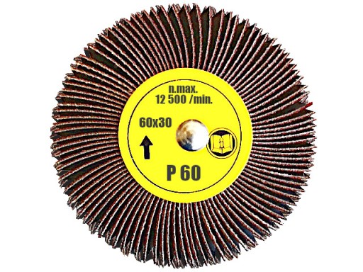 BRÚSNY KOTOÚČ S KLAPKOVOU BRÚSOU NA STOPKE PRE VŔTAČKU 60x30 GR. 60 PL