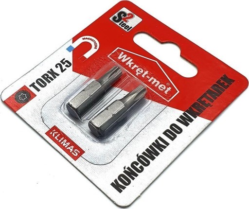 Skrutkovacie bity Torx TX 25 KLIMAS 2 ks.
