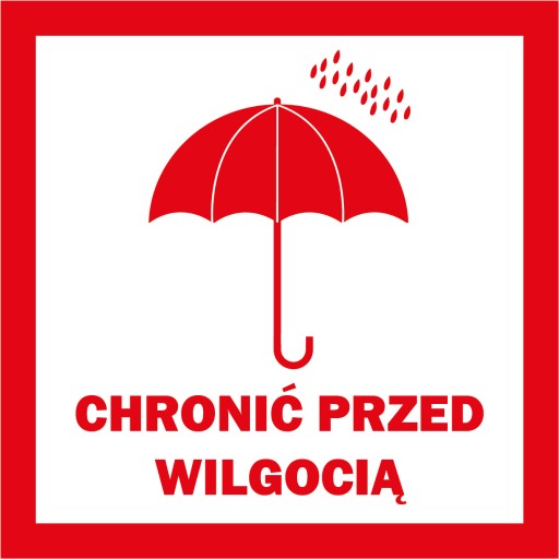 Logistický štítok „Chráňte pred vlhkosťou
