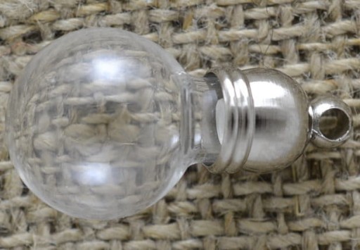 Sklenená žiarovka so zátkou a páskou 20*11mm