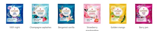 LOVARE Bouquet Brown Tea set 6 príchutí 30 vrecúšok po 2 g