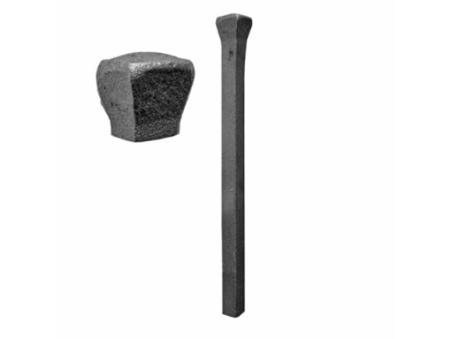 GUĽA S HLAVOU KOVANÁ OCEL H150 12x12MM