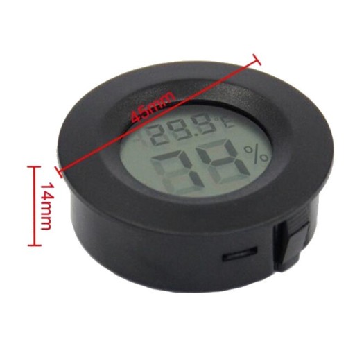 813 Teplomer + vlhkomer LCD -50 až 110°C okrúhly
