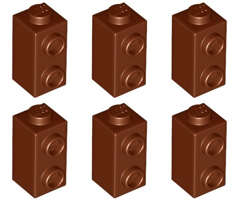 LEGO 32952 TEHLA 1x1x1 hnedá (5g) 6 ks.