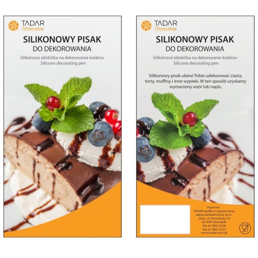 Cukrárske pero na zdobenie tort a koláčikov