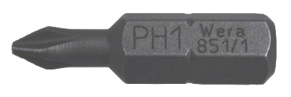 PH BIT 1X25 MM WERA Bit Hrot Philips PH1 25mm 1ks 05072070001
