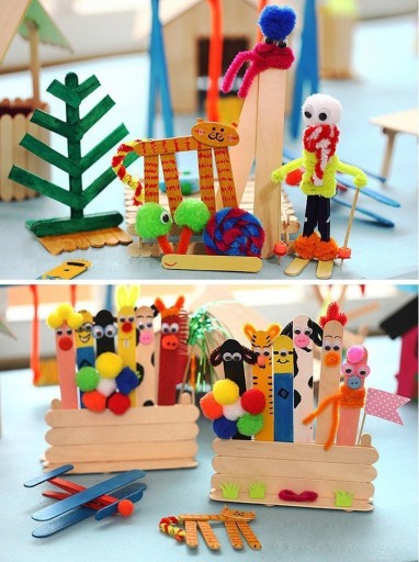 JUMBO 15cm x 1,8cm 60ks Aliga prírodné drevené kreatívne paličky