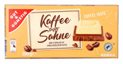 G&G Káva a smotanová čokoláda 200 g DE