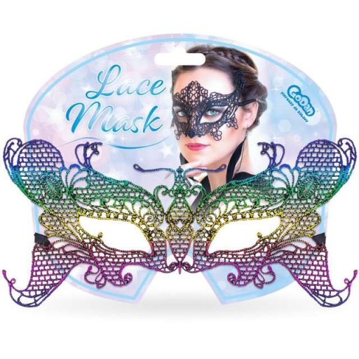 OPENWORK transparentná RAINBOW retro maska