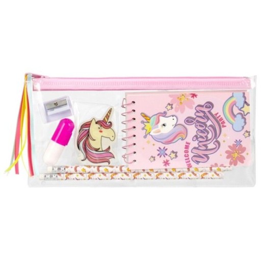 Školská súprava Unicorn Puzdro na ceruzku Špirála na notebook 2 ceruzky Guma Min