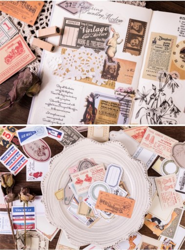 Retro Scrapbookingové nálepky na Scrapbookingové steny