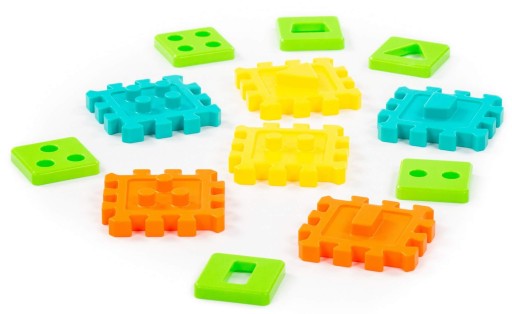 Polesie vzdelávacie PUZZLE 12 kusov triedič tvarov 1+