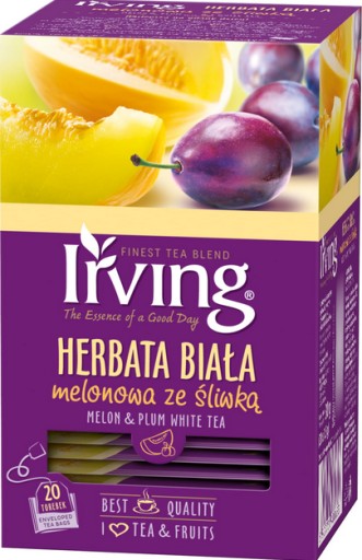 BIELY melónový a slivkový čaj 20 obálok IRVING
