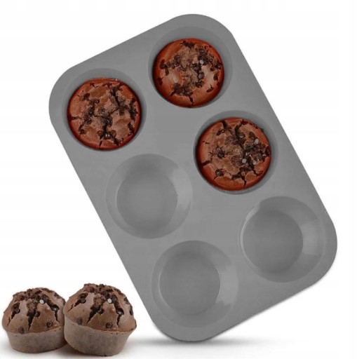 SILIKÓNOVÁ FORMA NA PEČENIE koláčikov, cupcakes, muffinov, MONOPORCIOVÁ forma