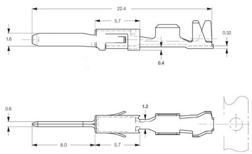 Konektory MPT 1,5 / VW 000979020E / 10 ks