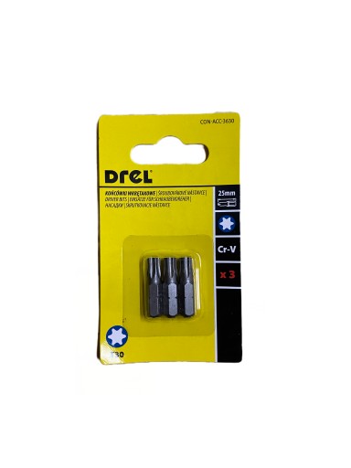 TORX BIT SET T30 X 25MM 3 ks. BIT, BIT