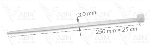 SVORKY 250x3,0mm 100ks SVORKY KÁBL