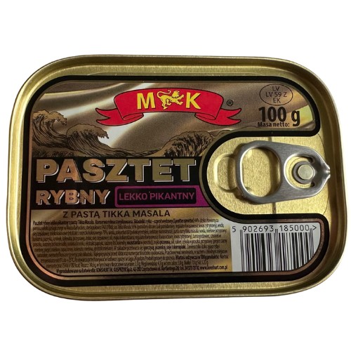 Rybia paštéta jemne pikantná 100g MK