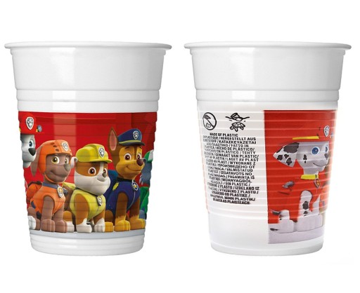 Poháre Paw Patrol Marshall Chase 200 ml x8