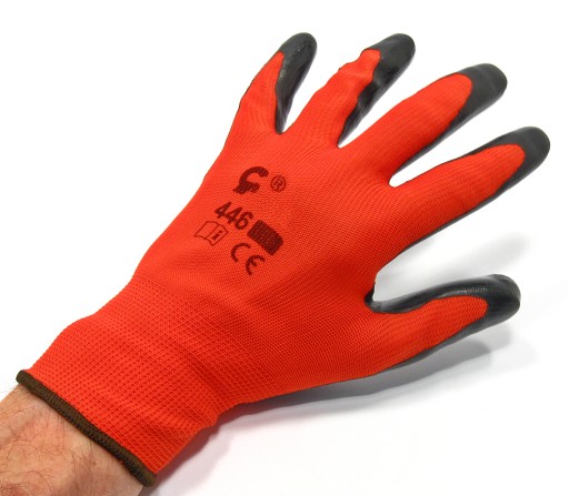 Látkové pracovné rukavice - nitril, veľkosť 10 (XL)